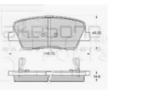 PLAQUETTES DE FREIN AV AKEBONO AN-8206WK